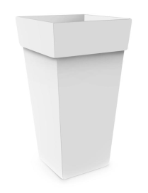 L.MELROSE BIANCO VASO QUADRO 40x40x65cm