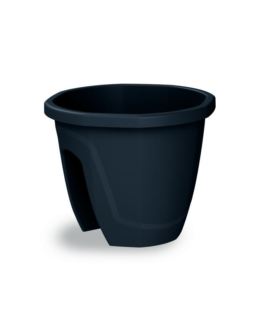 L.NIZZA ANTRACITE VASO d.30xh.24cm