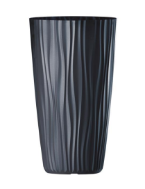 L.SAHARA ANTRACITE VASO HIGH d.28xh.50cm