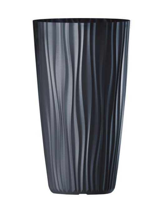 L.SAHARA ANTRACITE VASO HIGH d.28xh.50cm