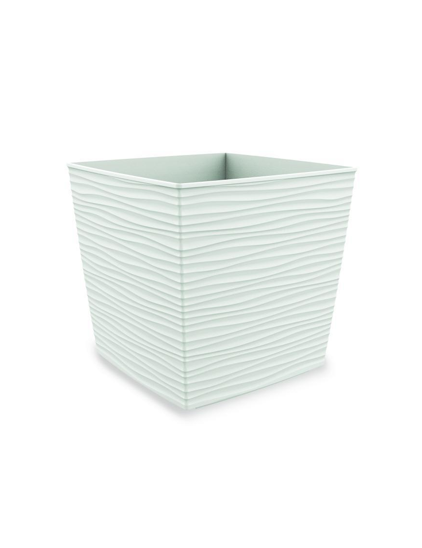 L.AURORA BIANCO VASO CUBE 25x25x23cm