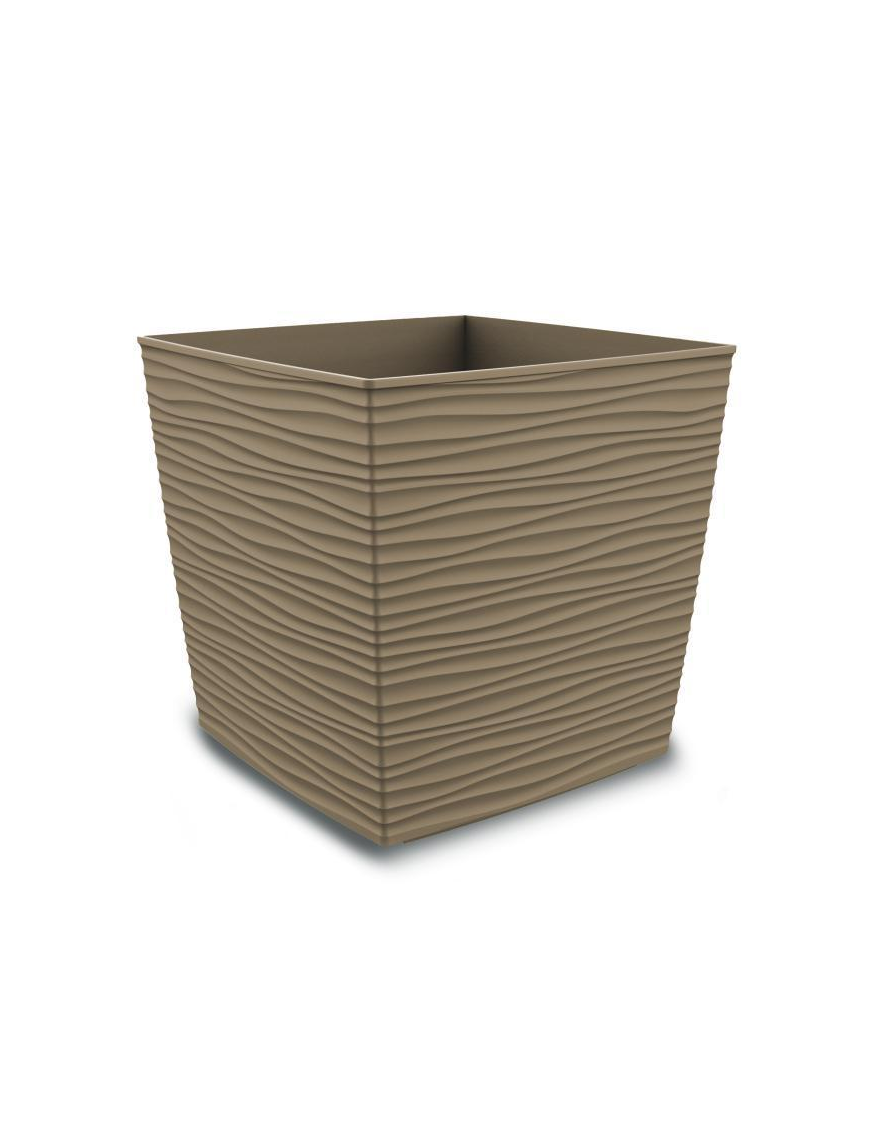 L.AURORA TORTORA VASO CUBE 35x35x34,6cm