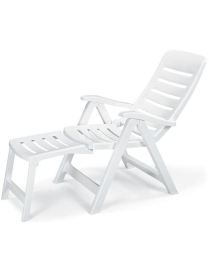 WHITE QUINTILLA ARMCHAIR WITH EXTENSION