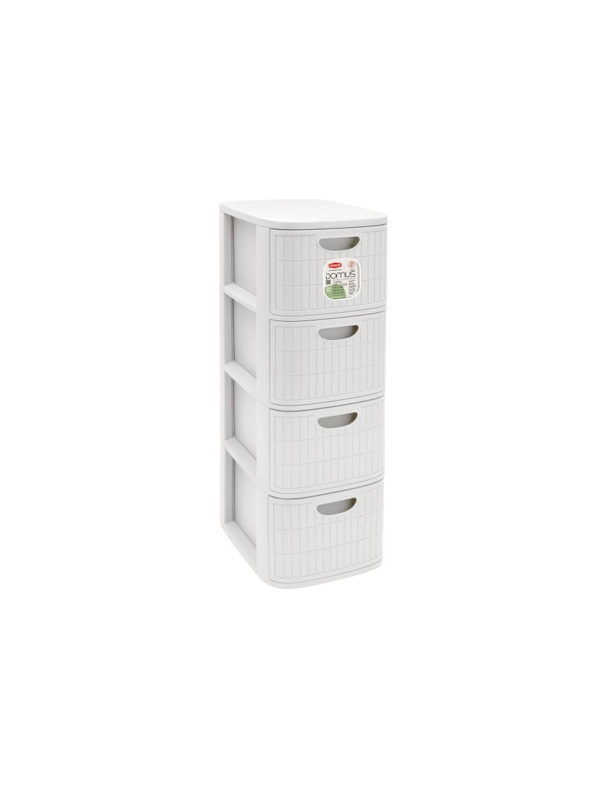 L.DOMUS CASSETTIERA SLIM 4CASS BIANCO