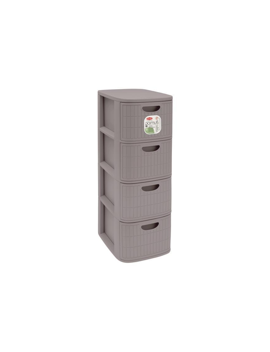 L.DOMUS CASSETTIERA SLIM 4CASS GREIGE