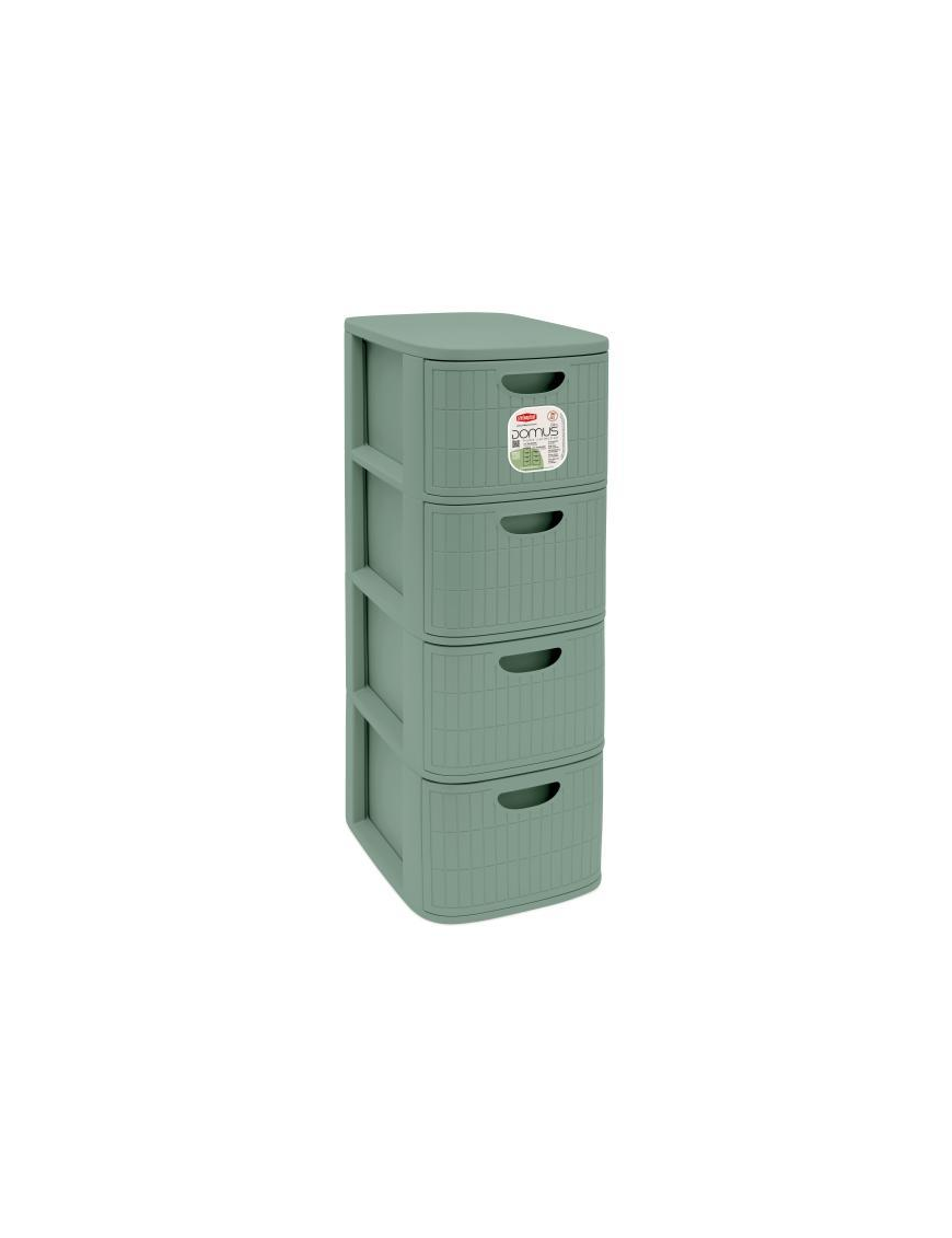 L.DOMUS CASSETTIERA SLIM 4CASS GREEN TEA
