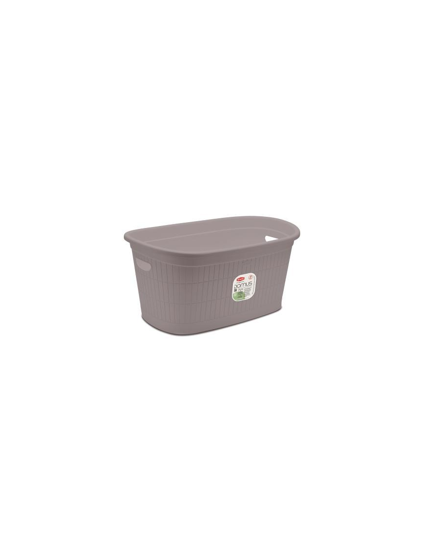 L.DOMUS CESTA 35lt 58x38x28 GREIGE 91101