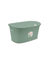 L.DOMUS CESTA 35lt 58x38x28 GREEN TEA