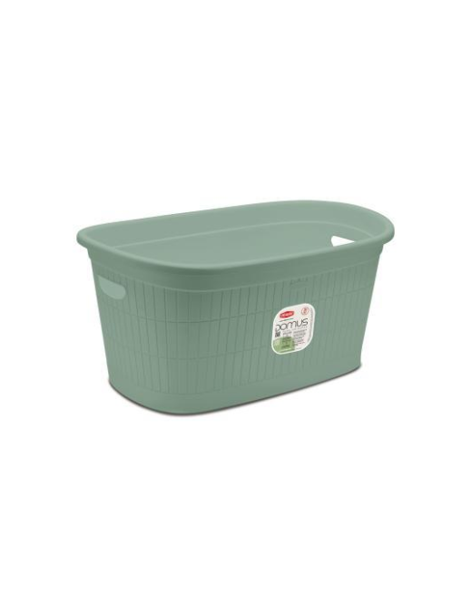 L.DOMUS CESTA 35lt 58x38x28 GREEN TEA