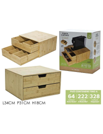PORTACAPSULE BAMBOO DUE CASS 751199