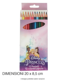 PRINCESS PENCIL COLORS 12 pieces