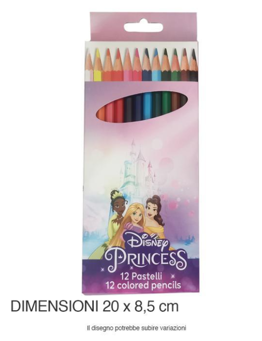 PRINCESS PENCIL COLORS 12 pieces
