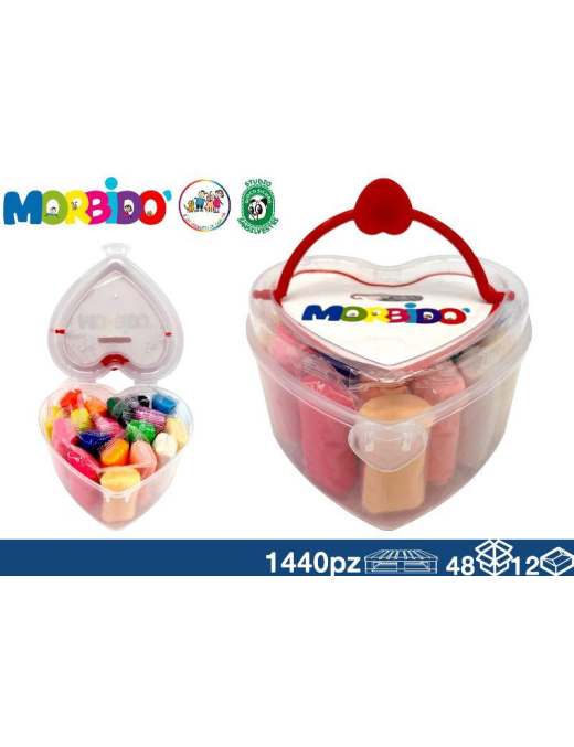 PLASTILINE BIG HEART PIGGY BANK