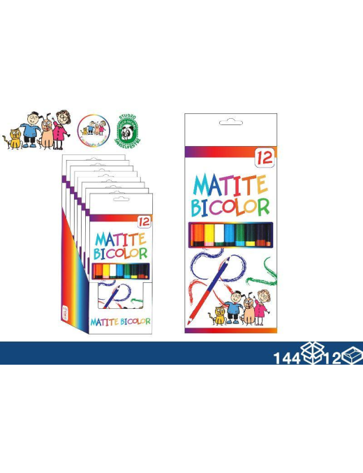 TWO-TONE PASTEL COLORS 12 pieces