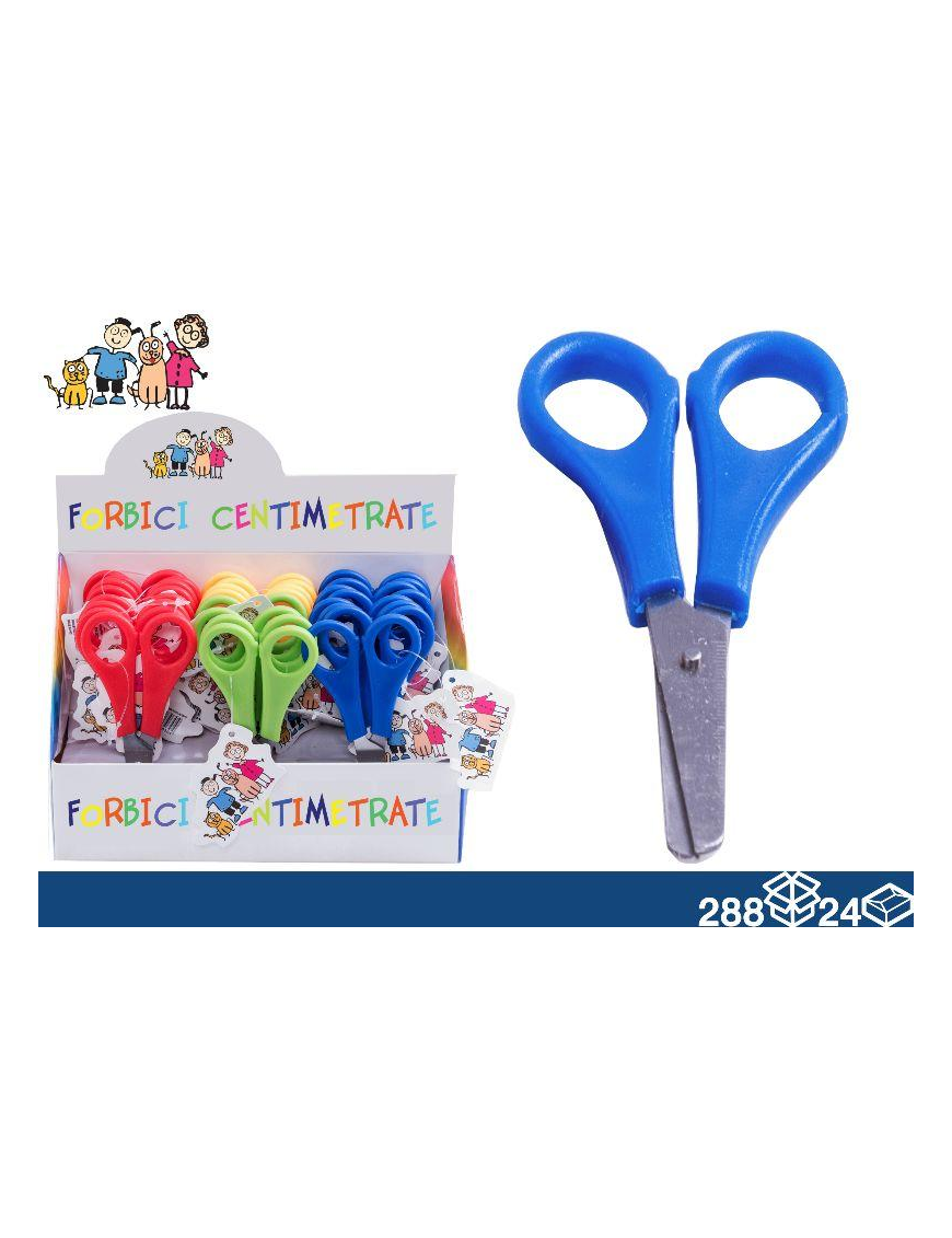 FORBICI SCUOLA CENTIMETRATE 293709