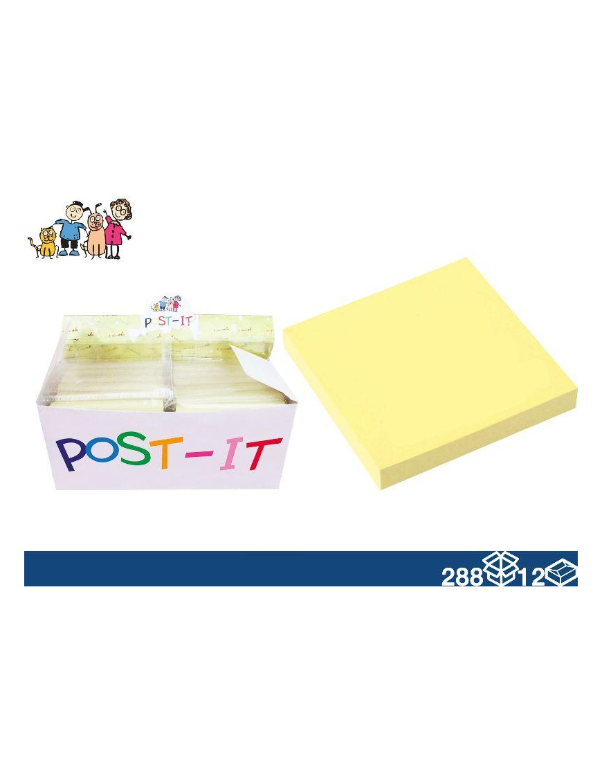 STICK NOTES GIALLO 76x76mm 100fogli