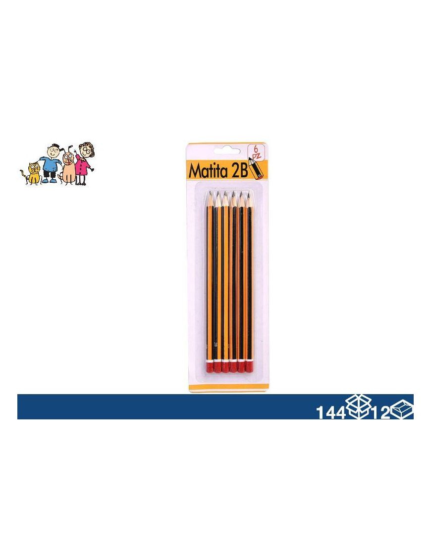 PENCILS 2B 6 pieces