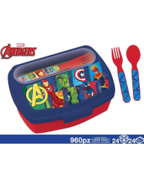 AVENGERS LUNCH BOX+CUTLERY