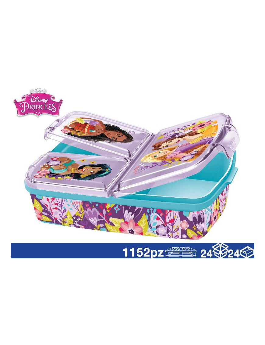 PRINCESS LUNCH BOX WITH COMPARTMENTS