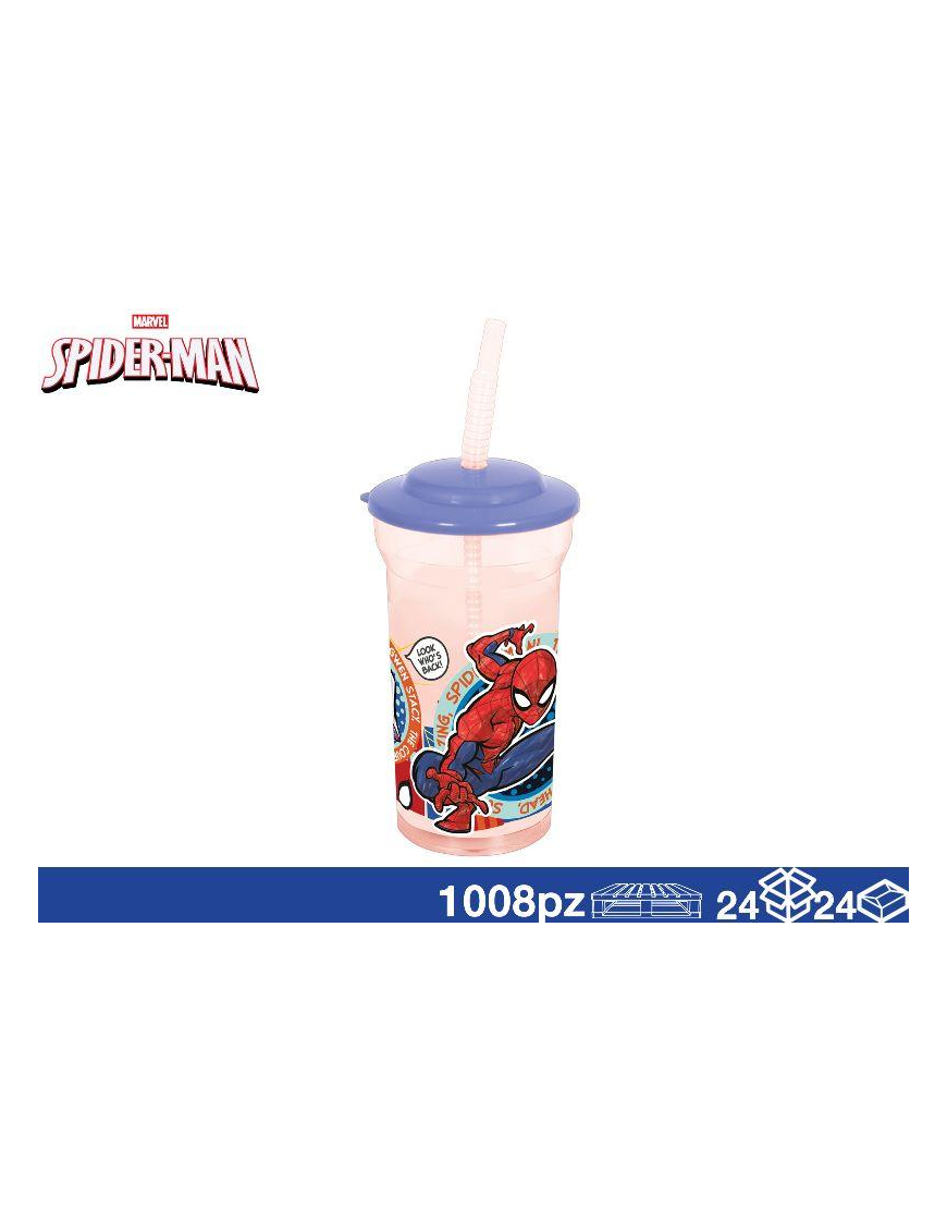 SPIDERMAN BICCHIERE CON CANNUCCIA 460ml
