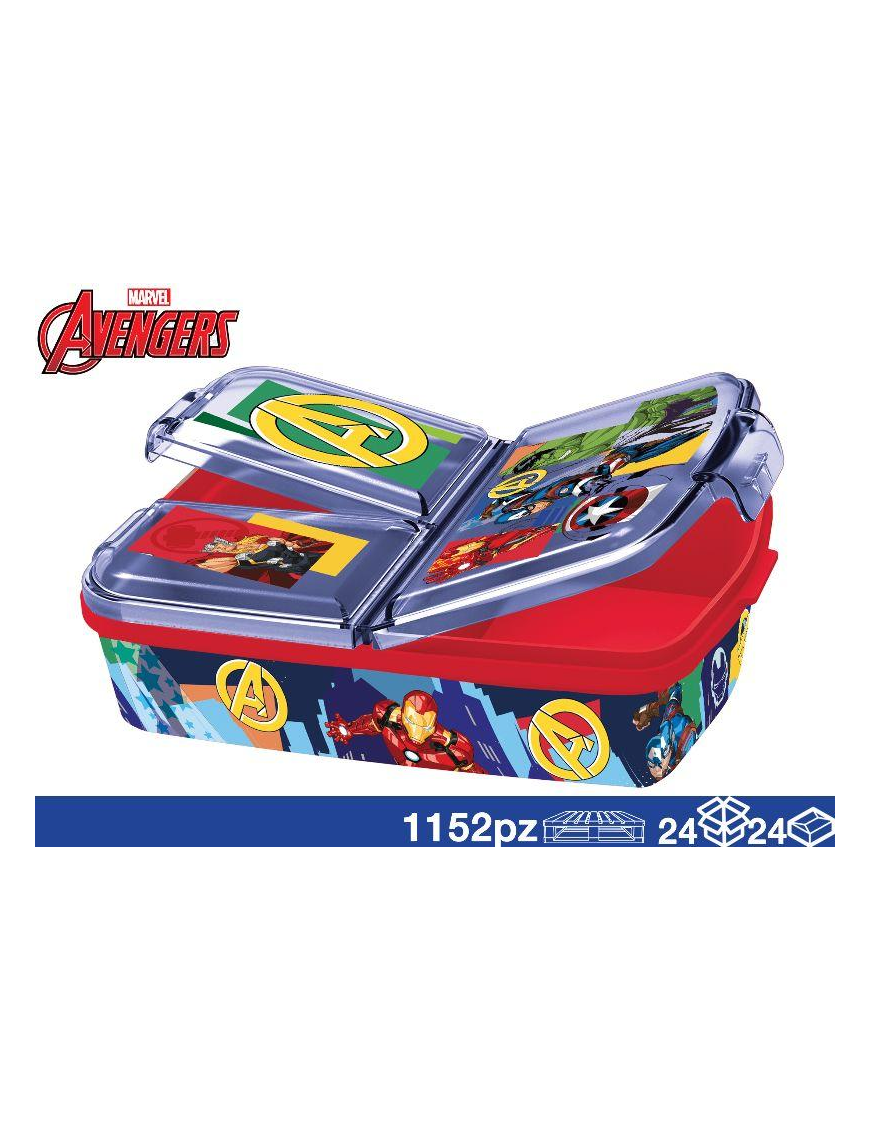 AVENGERS PORTAPRANZO CON COMPARTI