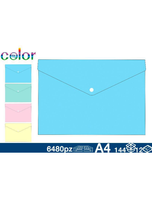 PASTEL DOCUMENT ENVELOPE 34x23cm A4