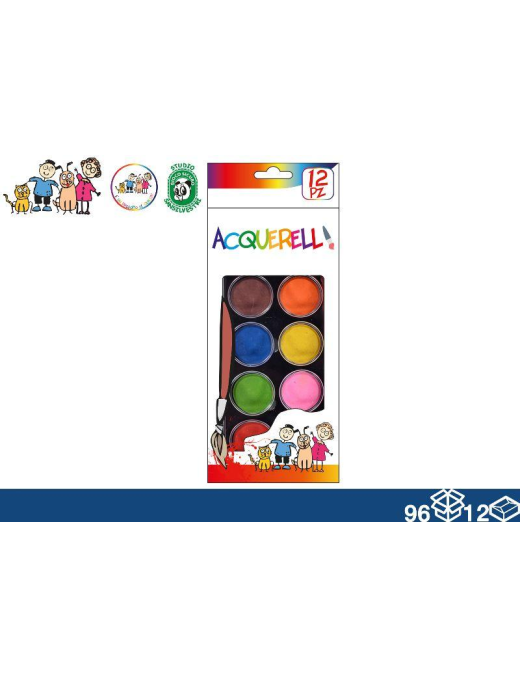 COLORI ACQUERELLO 12 COLORI