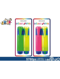 EVIDENZIATORE FLUO 2pezzi