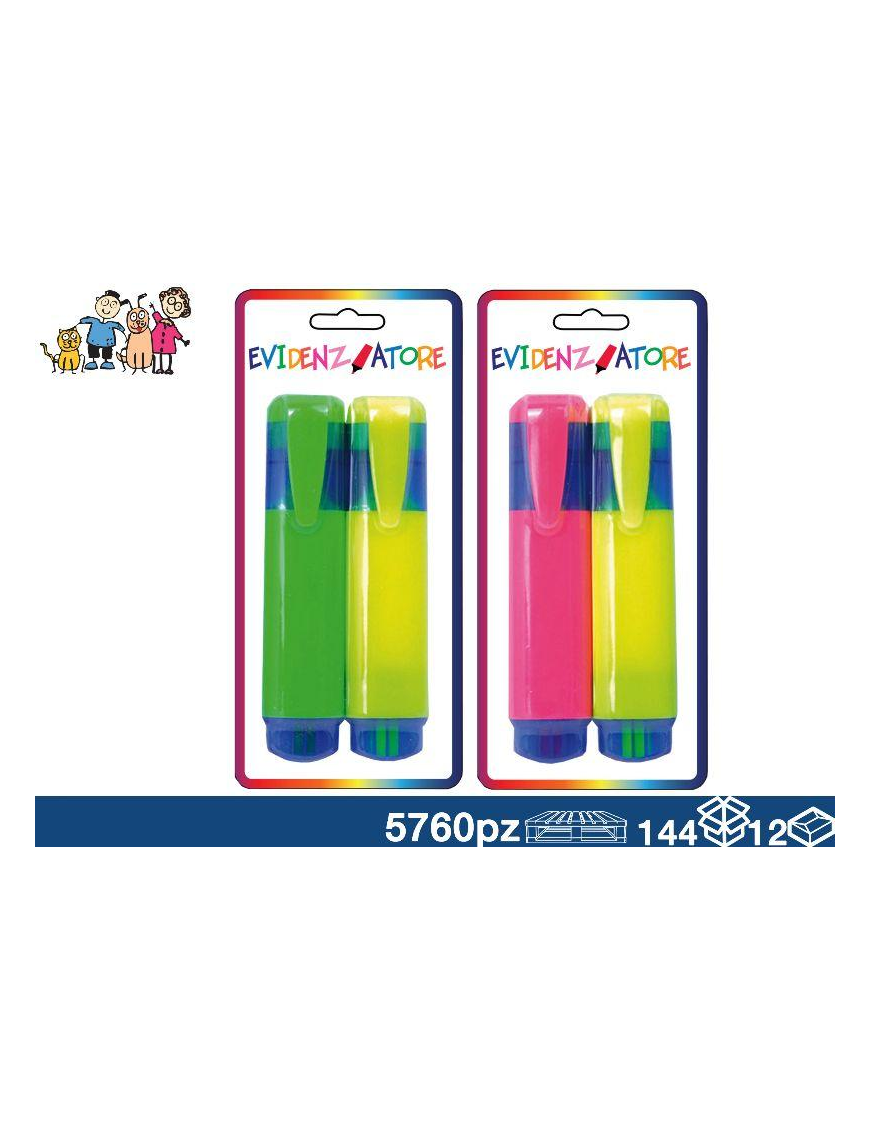 FLUO HIGHLIGHTER 2 pieces