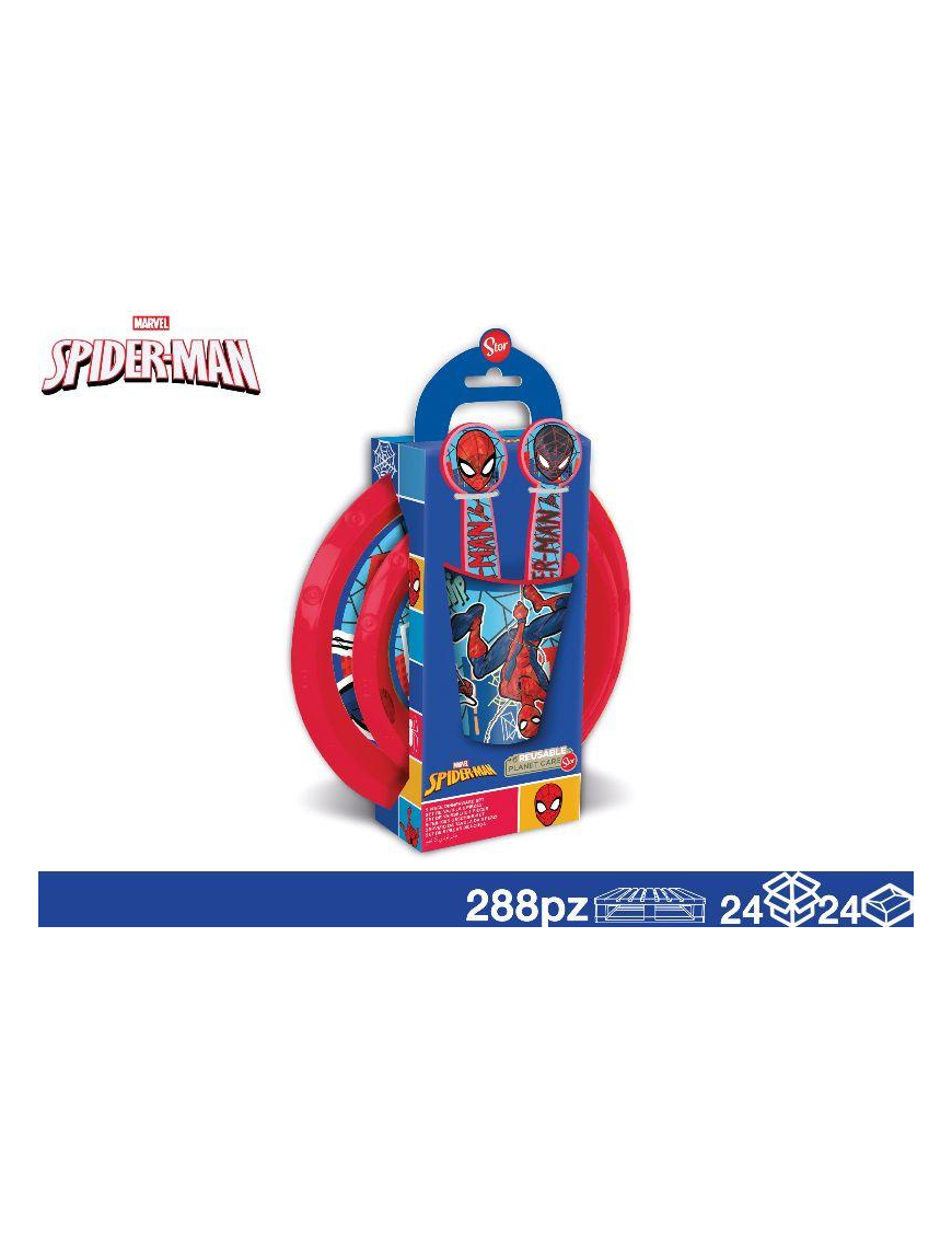 SPIDERMAN LUNCH SET 5 pieces