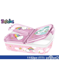 UNICORNO PORTAPRANZO CON COMPARTI