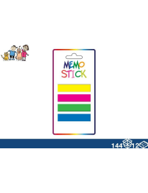 STICK NOTES COLOR 40x10mm 125 pieces