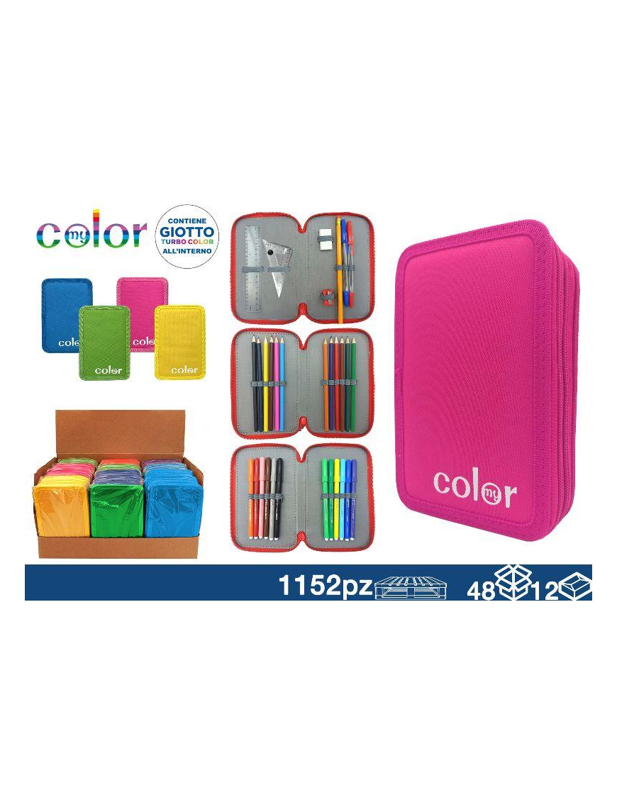 ASTUCCIO 3 CERNIERE FLUO GIOTTO