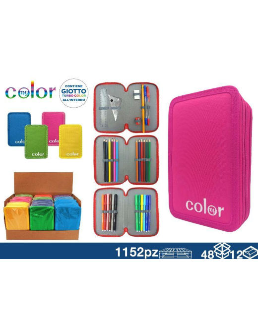 ASTUCCIO 3 CERNIERE FLUO GIOTTO