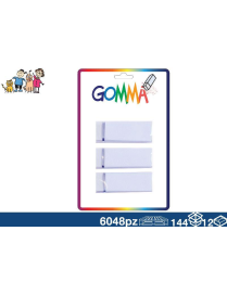 GOMMA DA CANCELLARE UNIVERSALE 3pezzi BIANCO