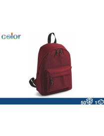 ZAINO TESSUTO TINTA UNITA  38x28x12cm BORDEAUX