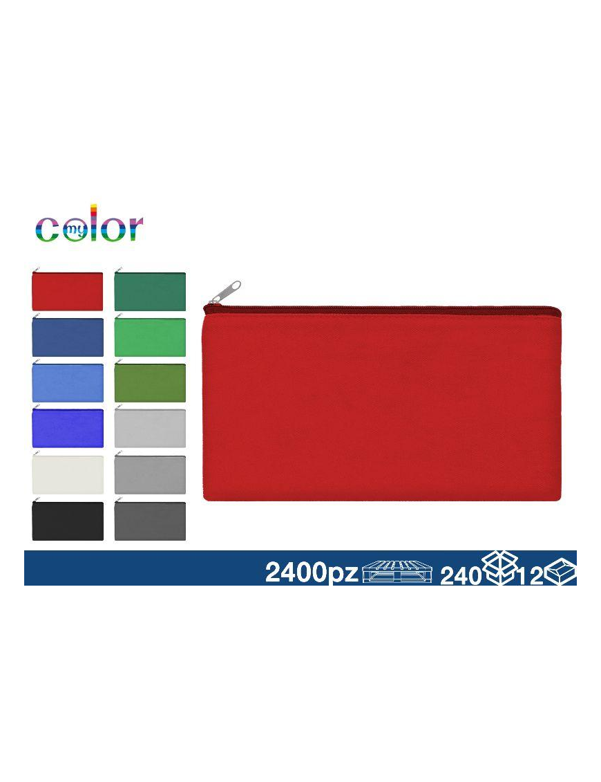 SINGLE-COLOUR PENCIL CASE 21x10cm