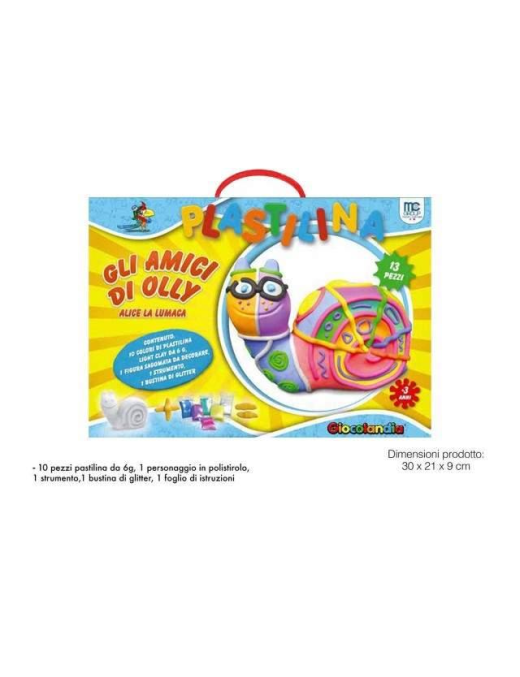 PLASTILINE LIGHT CLAY SNAIL SET