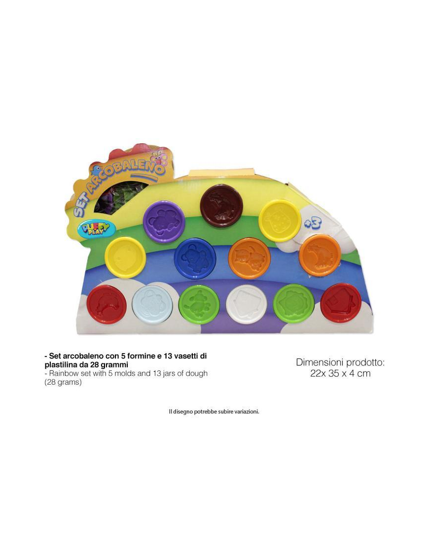 RAINBOW PLASTILINE 28 GR 13 PIECES