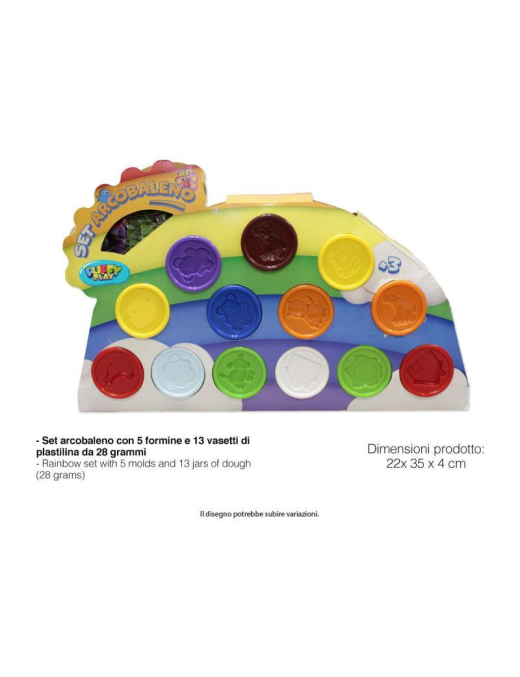 RAINBOW PLASTILINE 28 GR 13 PIECES