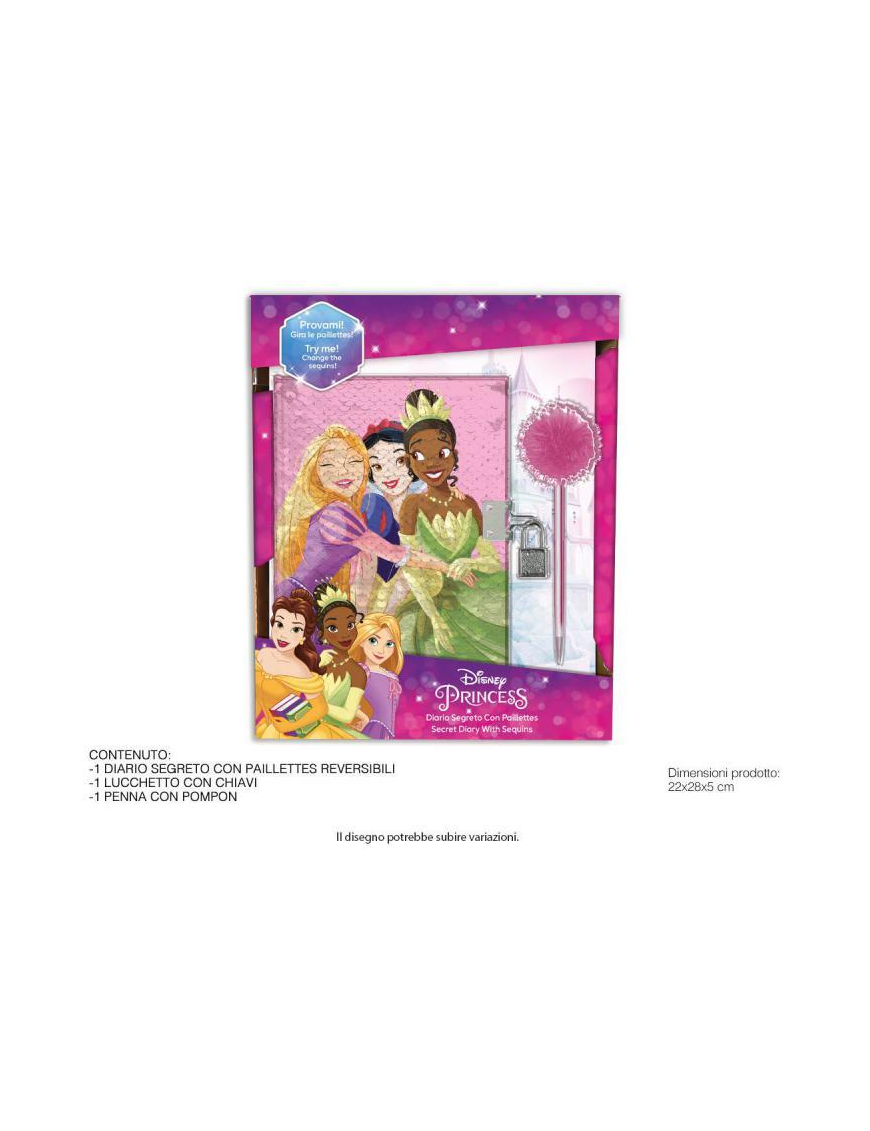 PRINCESS DIARIO CON PAILLETTES REVERSIBILE