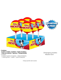 MICKEY LOLLIPOP WITH SCHOOL ACCESSORIES