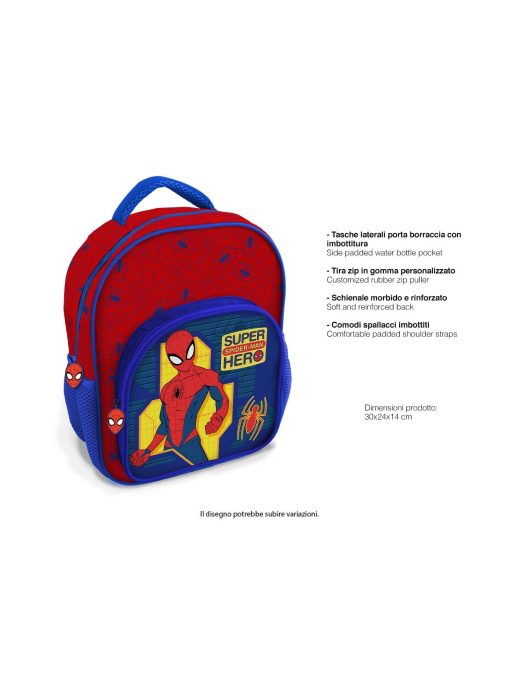SPIDERMAN ZAINO 30cm TASCA DELUXE