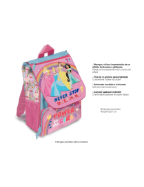 PRINCESS PREMIUM EXTENSIBLE BACKPACK 40cm