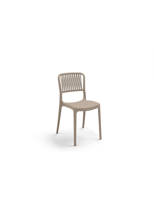PURPLE CHAIR WITHOUT ARMRESTS LIGHT WOOD SET OF 4