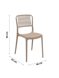 VIOLA SEDIA SENZA BRACCIOLI LEGNO CHIARO SET 4pz