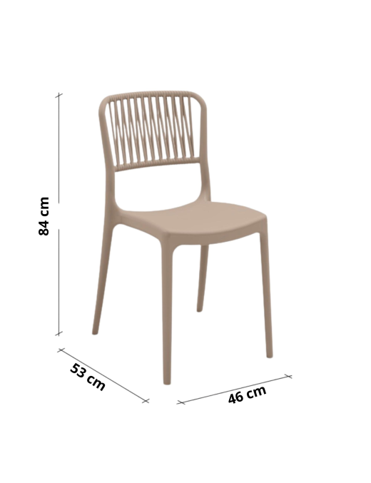 VIOLA SEDIA SENZA BRACCIOLI LEGNO CHIARO SET 4pz
