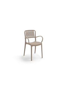 VIOLA SEDIA CON BRACCIOLI LEGNO CHIARO SET 4pz