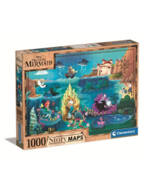 PUZZLE 1000 PEZZI. DISNEY MAPS