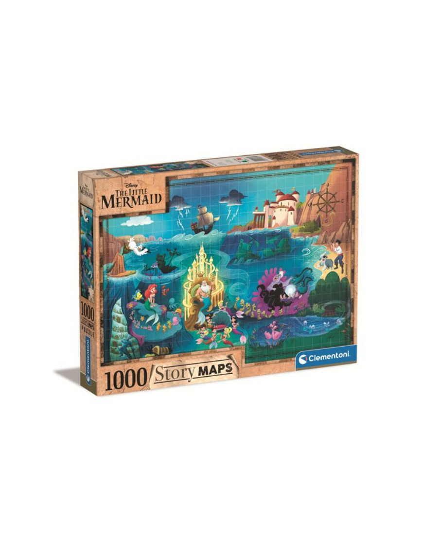 PUZZLE 1000 PEZZI. DISNEY MAPS